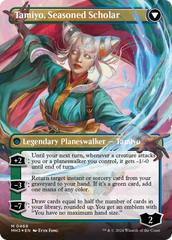 Tamiyo, Inquisitive Student // Tamiyo, Seasoned Scholar (Borderless) (Textured Foil) [Modern Horizons 3] | Gear Gaming Bentonville