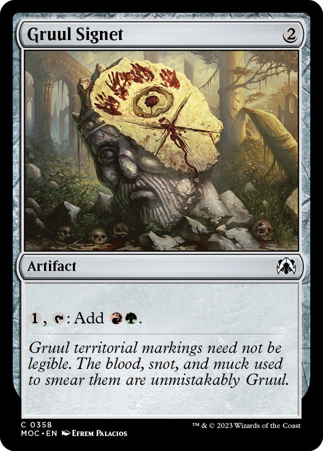 Gruul Signet [March of the Machine Commander] | Gear Gaming Bentonville