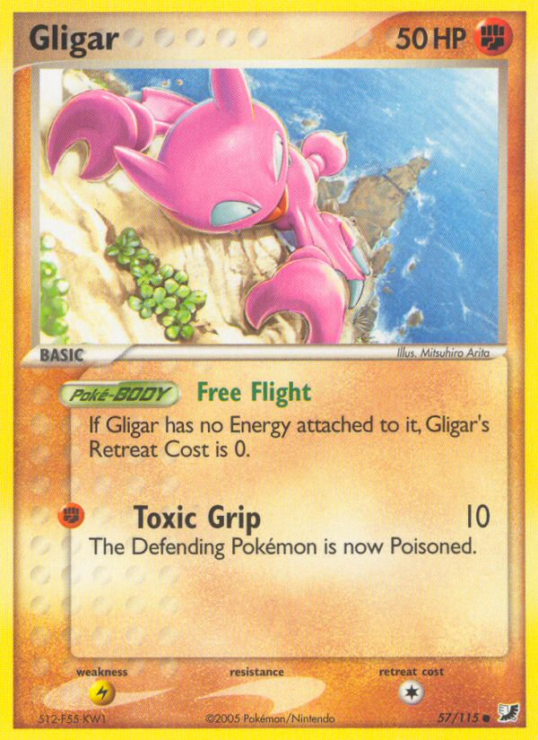 Gligar (57/115) [EX: Unseen Forces] | Gear Gaming Bentonville