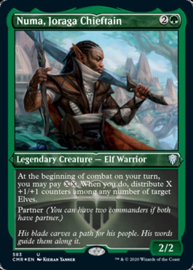 Numa, Joraga Chieftain (Etched) [Commander Legends] | Gear Gaming Bentonville