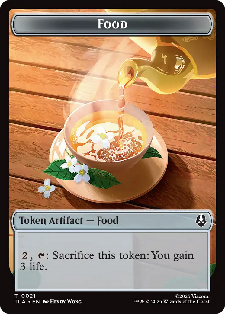 Monk // Food (0021) Double-Sided Token [Avatar: The Last Airbender Tokens] | Gear Gaming Bentonville