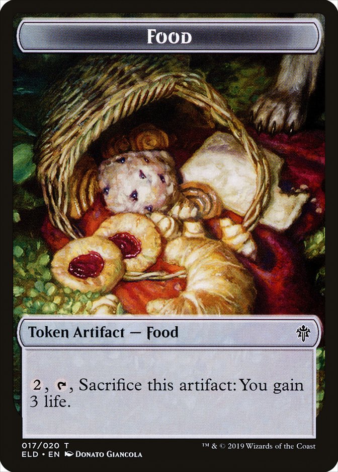 Goat // Food (17) Double-Sided Token [Throne of Eldraine Tokens] | Gear Gaming Bentonville