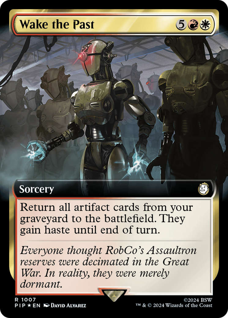 Wake the Past (Extended Art) (Surge Foil) [Fallout] | Gear Gaming Bentonville