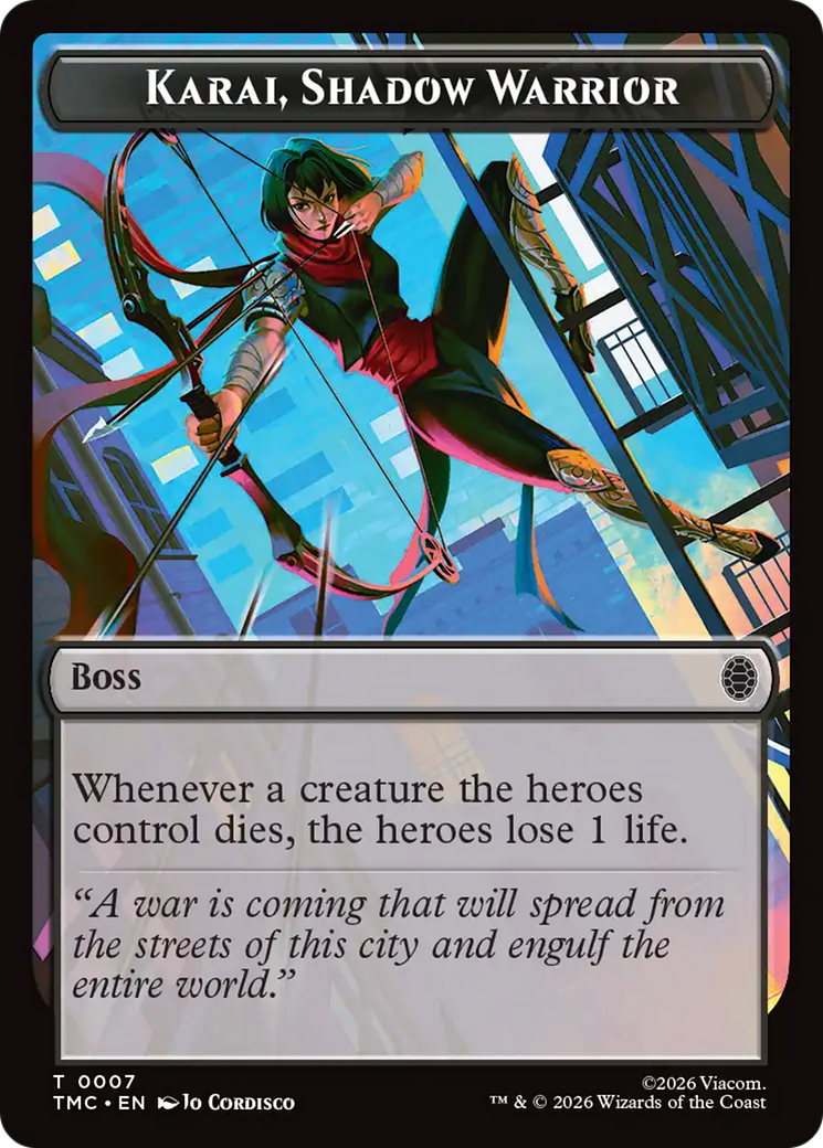 Karai, Shadow Warrior [Teenage Mutant Ninja Turtles Commander Tokens] | Gear Gaming Bentonville