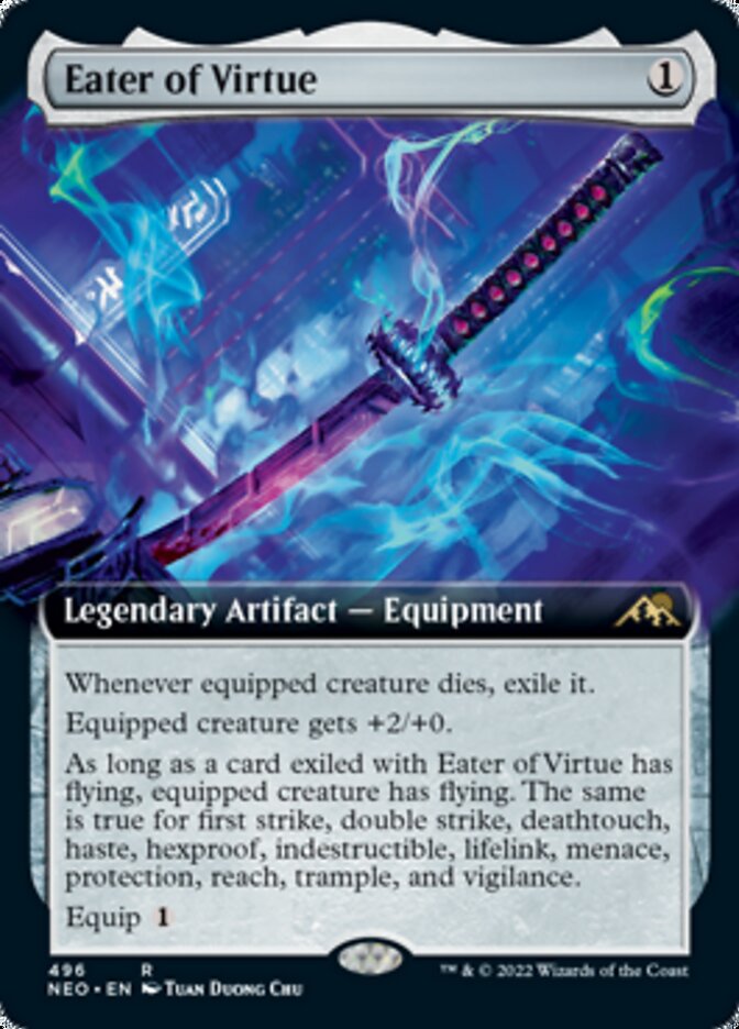 Eater of Virtue (Extended Art) [Kamigawa: Neon Dynasty] | Gear Gaming Bentonville