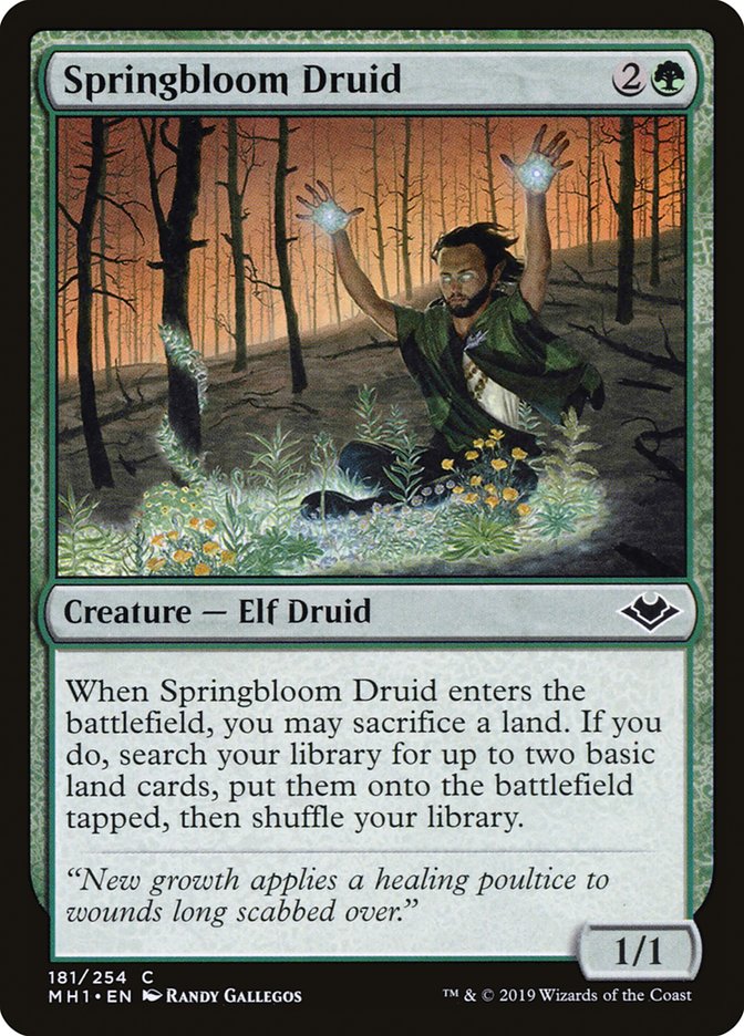 Springbloom Druid [Modern Horizons] | Gear Gaming Bentonville