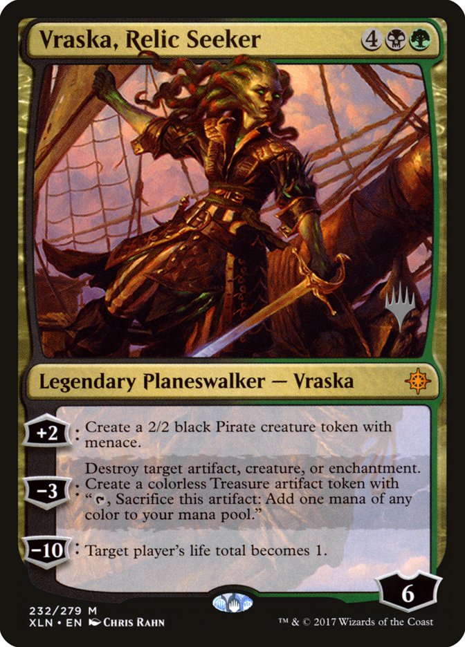 Vraska, Relic Seeker (Promo Pack) [Ixalan Promos] | Gear Gaming Bentonville