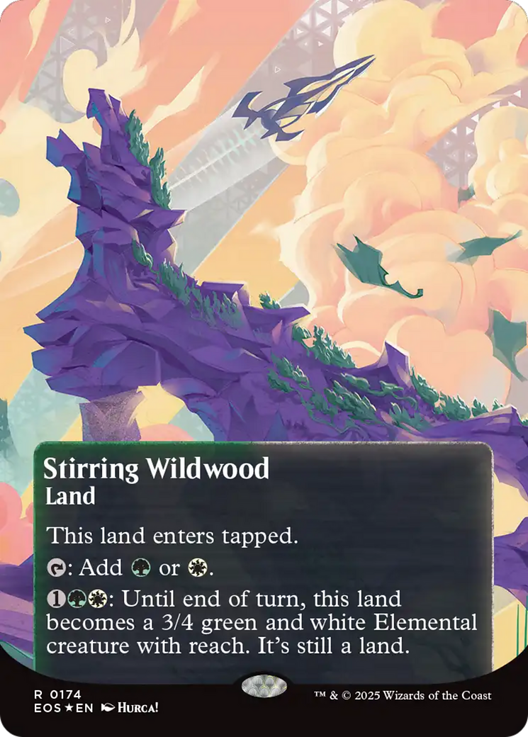 Stirring Wildwood (0174) (Borderless) (Galaxy Foil) [Edge of Eternities: Stellar Sights] | Gear Gaming Bentonville