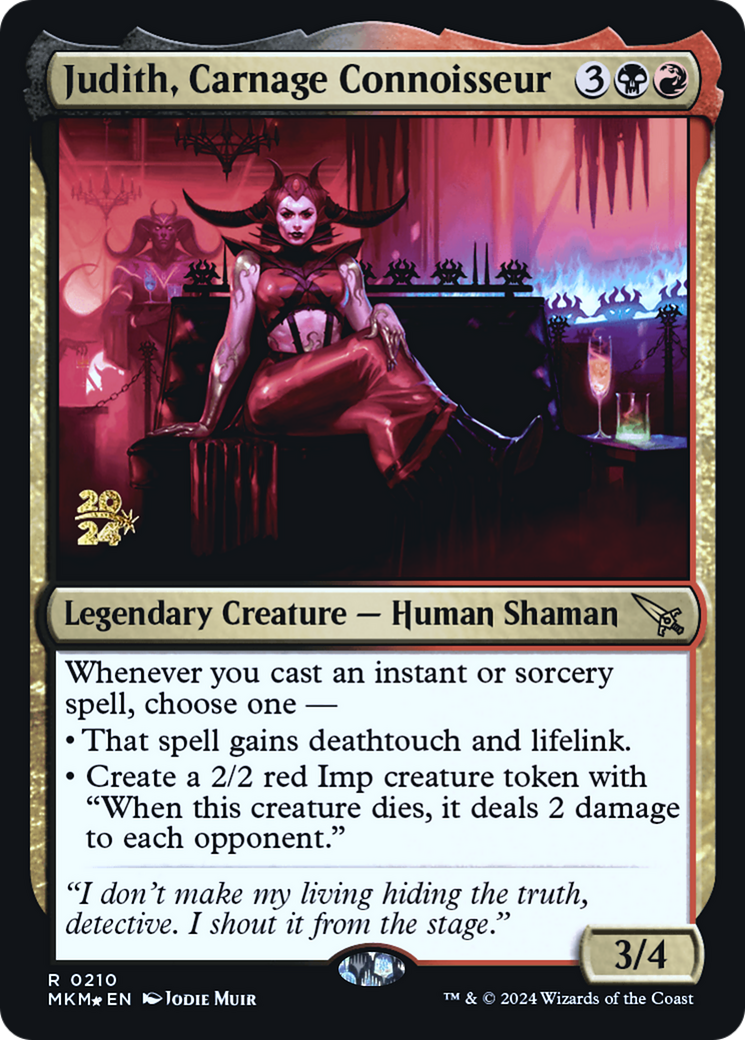 Judith, Carnage Connoisseur [Murders at Karlov Manor Prerelease Promos] | Gear Gaming Bentonville