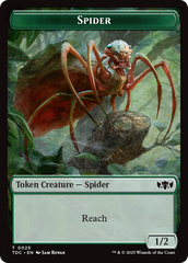 Wall // Spider Double-Sided Token [Tarkir: Dragonstorm Commander Tokens] | Gear Gaming Bentonville