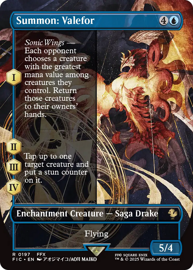 Summon: Valefor (Borderless) [FINAL FANTASY Commander] | Gear Gaming Bentonville