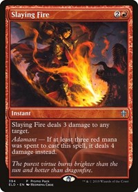 Slaying Fire (394) [Promo Pack: Throne of Eldraine] | Gear Gaming Bentonville