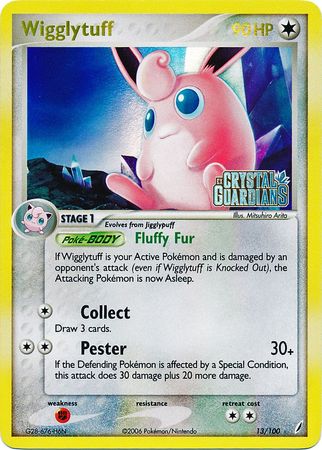 Wigglytuff (13/100) (Stamped) [EX: Crystal Guardians] | Gear Gaming Bentonville