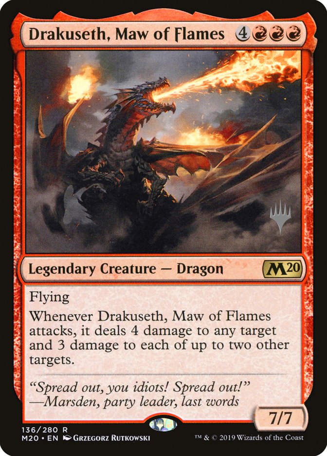 Drakuseth, Maw of Flames (Promo Pack) [Core Set 2020 Promos] | Gear Gaming Bentonville