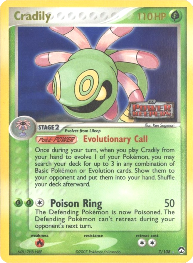 Cradily (7/108) (Stamped) [EX: Power Keepers] | Gear Gaming Bentonville