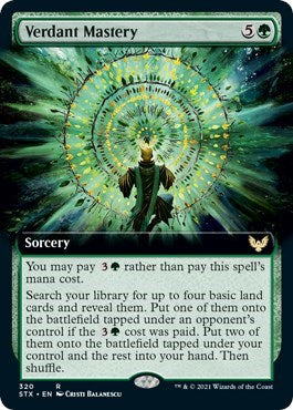 Verdant Mastery (Extended Art) [Strixhaven: School of Mages] | Gear Gaming Bentonville