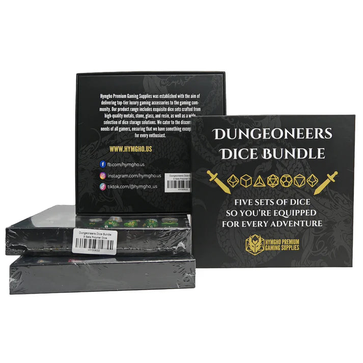Dungeoneers Dice Bundle - 5 Sets Polymer Dice | Gear Gaming Bentonville