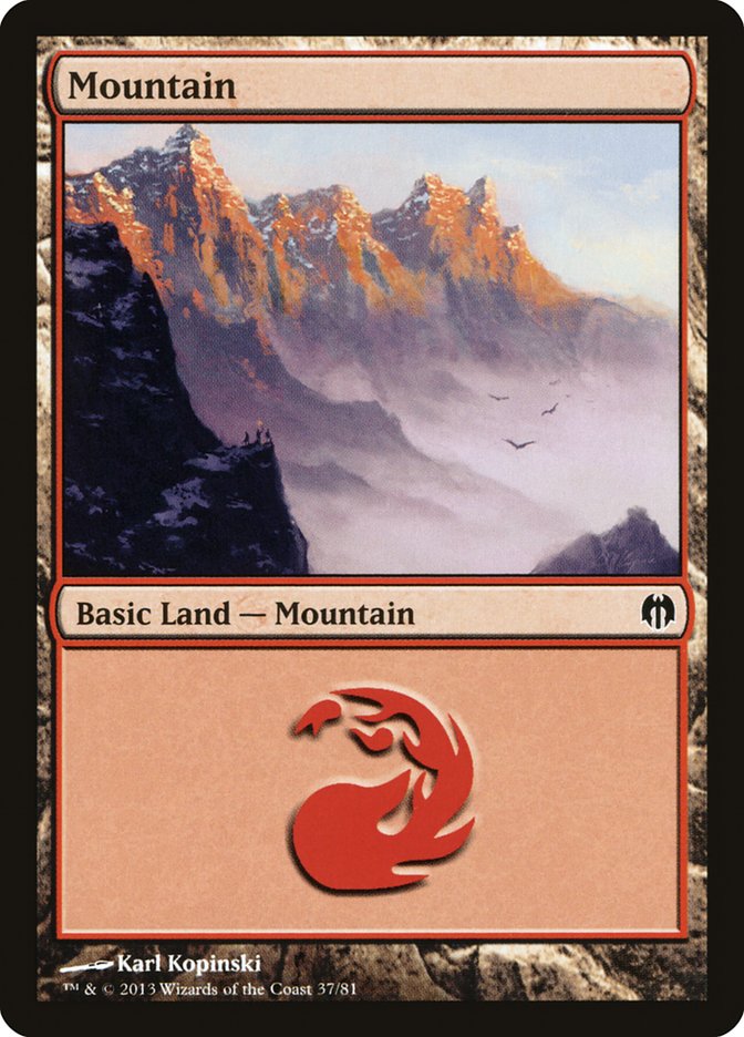 Mountain (37) [Duel Decks: Heroes vs. Monsters] | Gear Gaming Bentonville