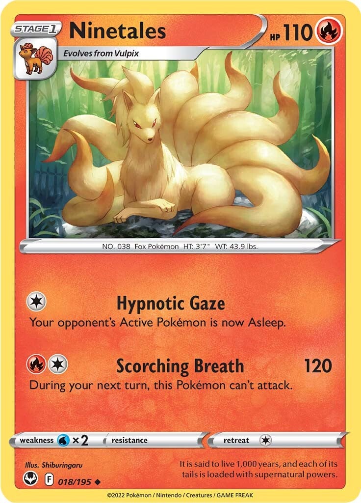Ninetales (018/195) [Sword & Shield: Silver Tempest] | Gear Gaming Bentonville