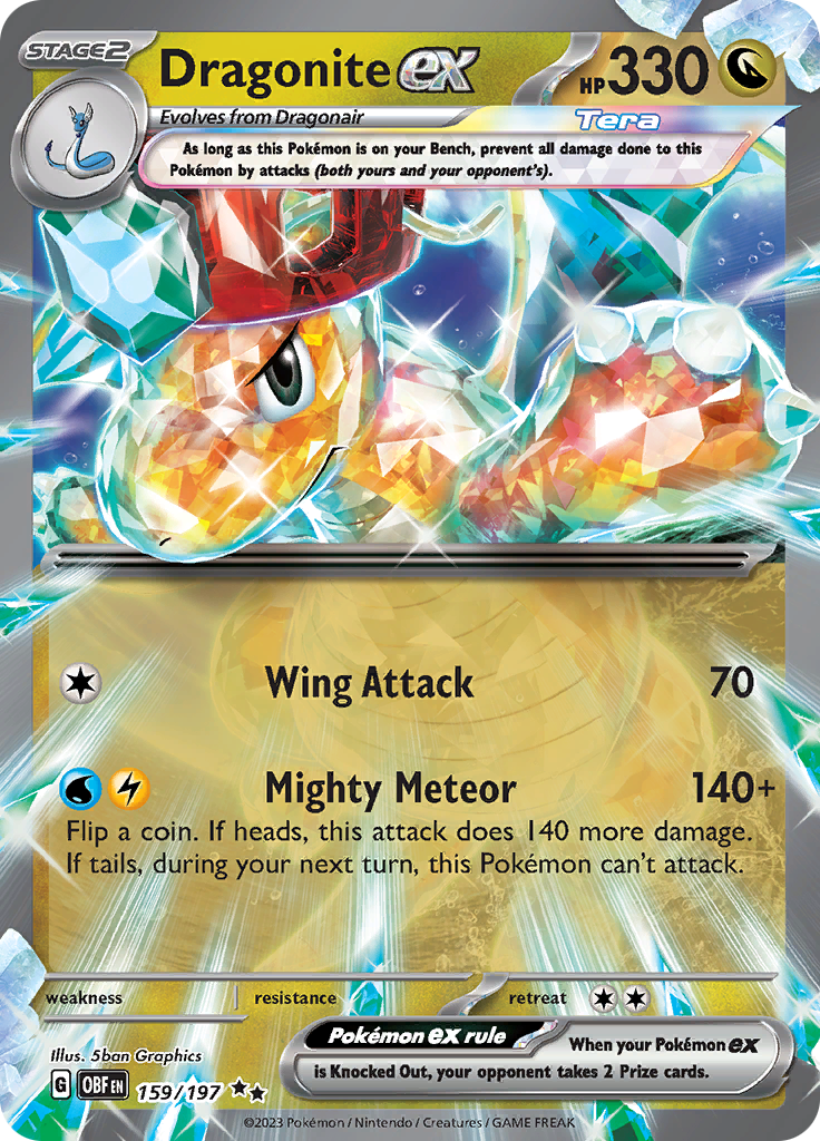 Dragonite ex (159/197) [Scarlet & Violet: Obsidian Flames] | Gear Gaming Bentonville