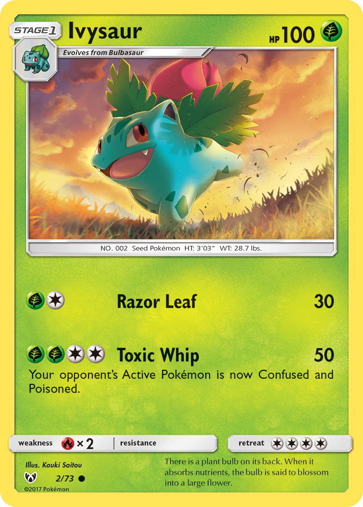 Ivysaur (2/73) [Sun & Moon: Shining Legends] | Gear Gaming Bentonville