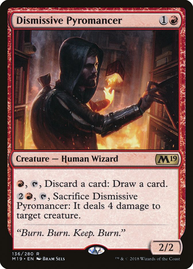 Dismissive Pyromancer [Core Set 2019] | Gear Gaming Bentonville
