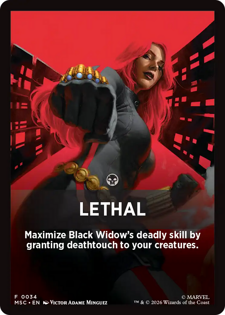 Lethal Theme Card [Marvel Super Heroes Commander] | Gear Gaming Bentonville
