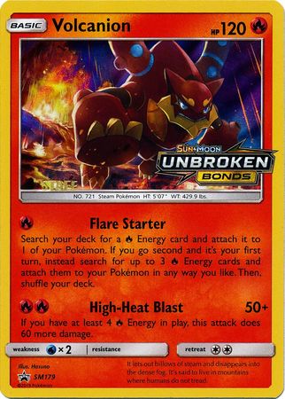 Volcanion (SM179) (Staff Prerelease Promo) [Sun & Moon: Black Star Promos] | Gear Gaming Bentonville