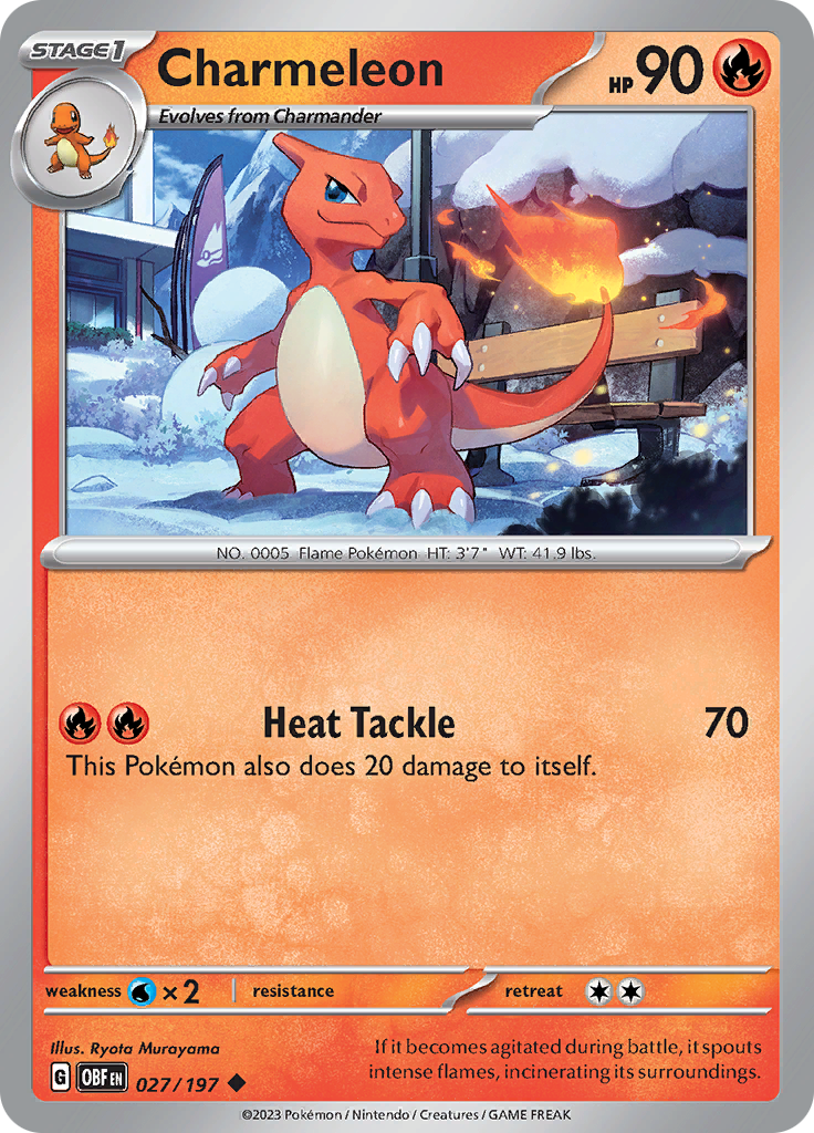 Charmeleon (027/197) [Scarlet & Violet: Obsidian Flames] | Gear Gaming Bentonville