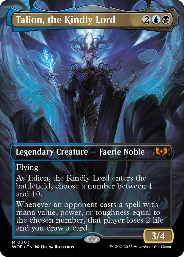 Talion, the Kindly Lord (Borderless Alternate Art) [Wilds of Eldraine] | Gear Gaming Bentonville