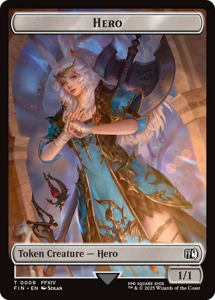 Hero (0009) // Elemental Double-Sided Token [FINAL FANTASY Tokens] | Gear Gaming Bentonville