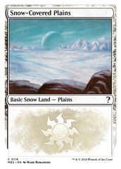 Snow-Covered Plains (White Border) [Mystery Booster 2] | Gear Gaming Bentonville