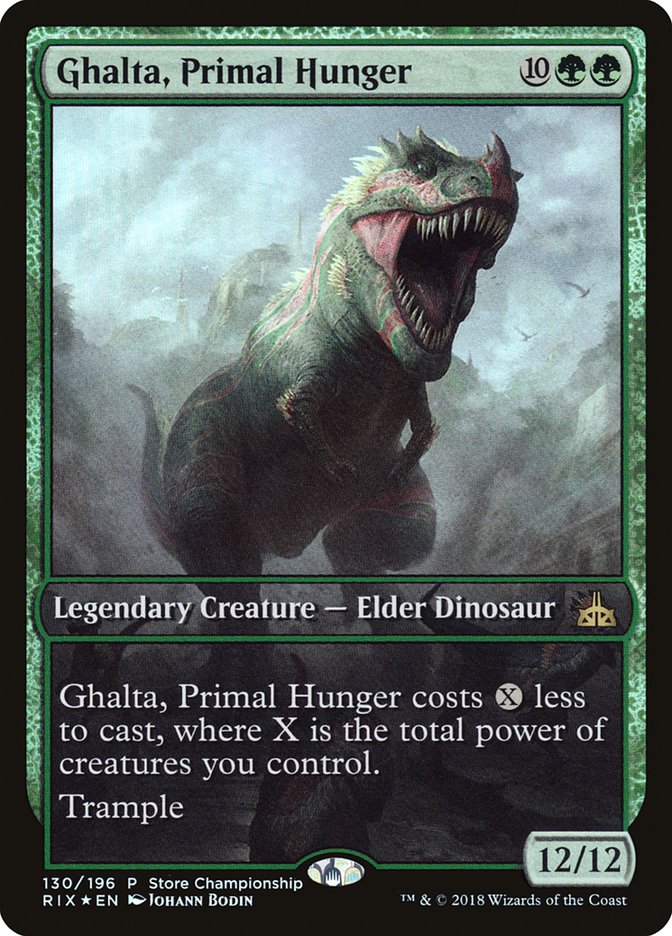 Ghalta, Primal Hunger (Store Championship) (Full Art) [Rivals of Ixalan Promos] | Gear Gaming Bentonville