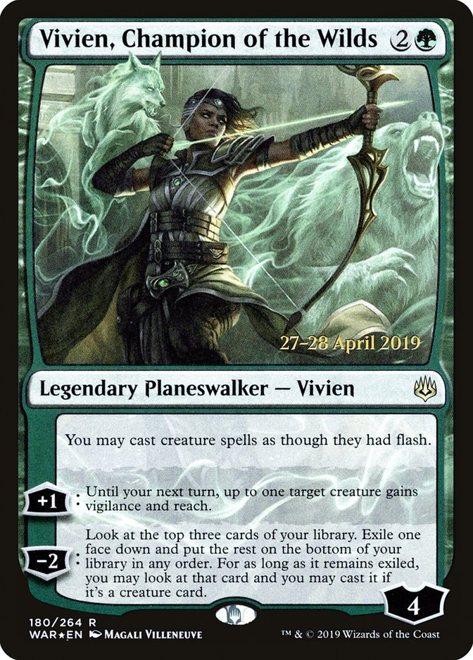 Vivien, Champion of the Wilds [War of the Spark Prerelease Promos] | Gear Gaming Bentonville