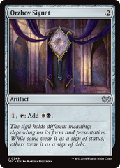 Orzhov Signet [Duskmourn: House of Horror Commander] | Gear Gaming Bentonville