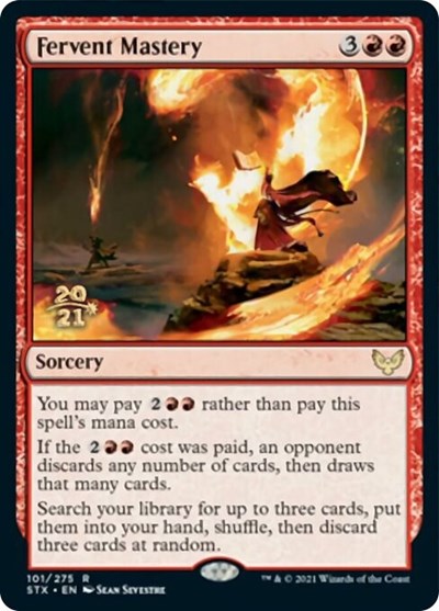 Fervent Mastery [Strixhaven: School of Mages Prerelease Promos] | Gear Gaming Bentonville