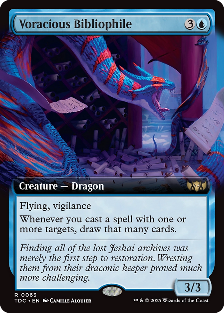 Voracious Bibliophile (Extended Art) [Tarkir: Dragonstorm Commander] | Gear Gaming Bentonville