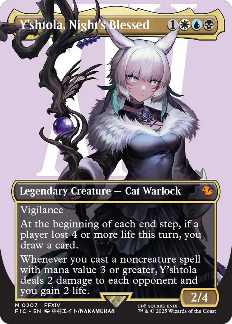 Y'shtola, Night's Blessed (Borderless) (Surge Foil) [FINAL FANTASY Commander] | Gear Gaming Bentonville