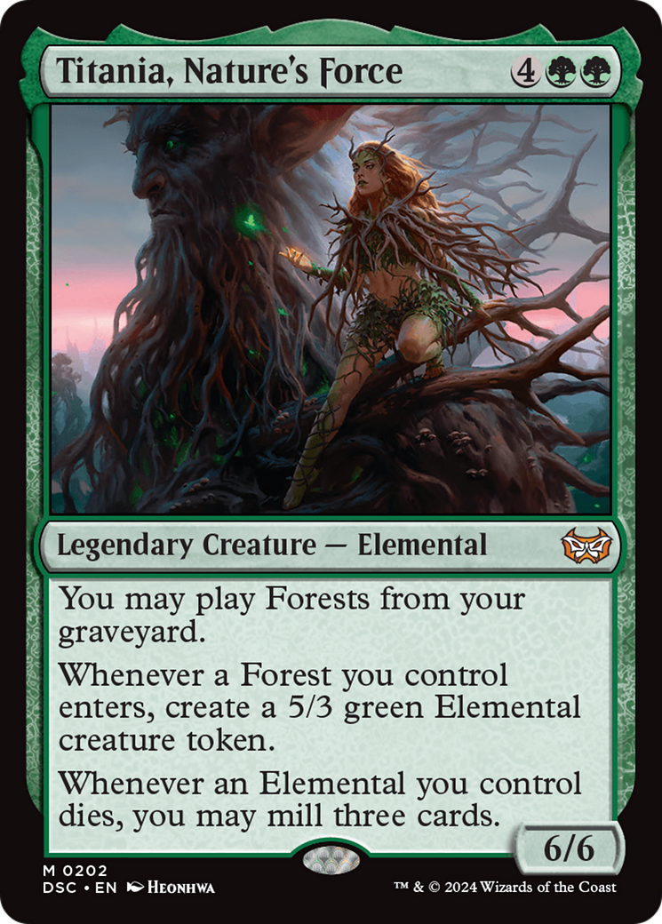 Titania, Nature's Force [Duskmourn: House of Horror Commander] | Gear Gaming Bentonville