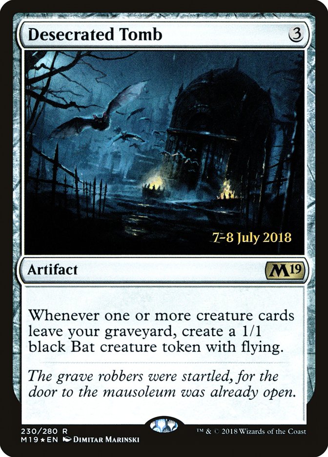 Desecrated Tomb [Core Set 2019 Prerelease Promos] | Gear Gaming Bentonville
