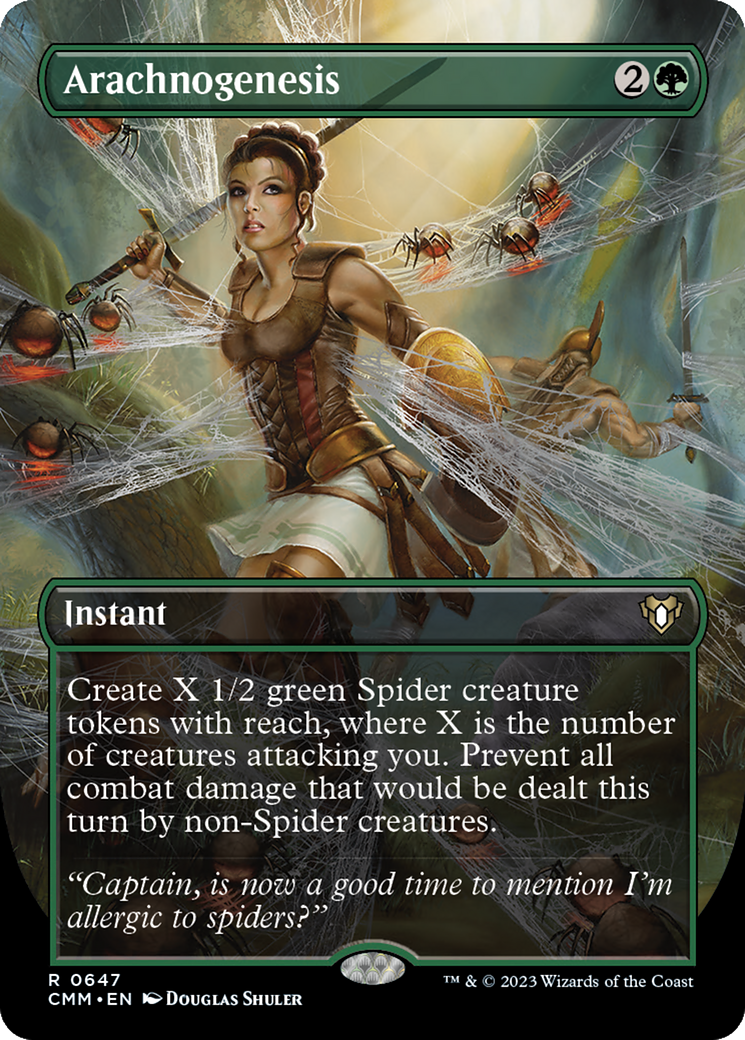 Arachnogenesis (Borderless Alternate Art) [Commander Masters] | Gear Gaming Bentonville