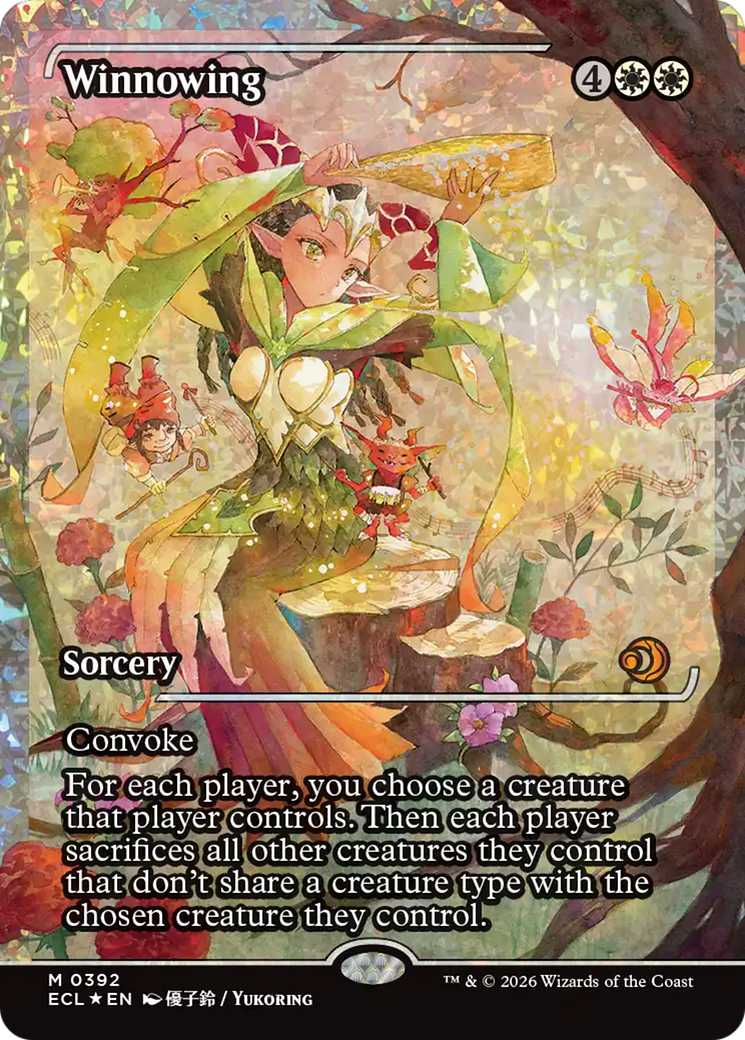 Winnowing (Showcase) (Fracture Foil) [Lorwyn Eclipsed] | Gear Gaming Bentonville