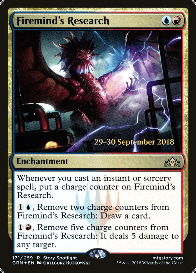 Firemind's Research [Guilds of Ravnica Prerelease Promos] | Gear Gaming Bentonville