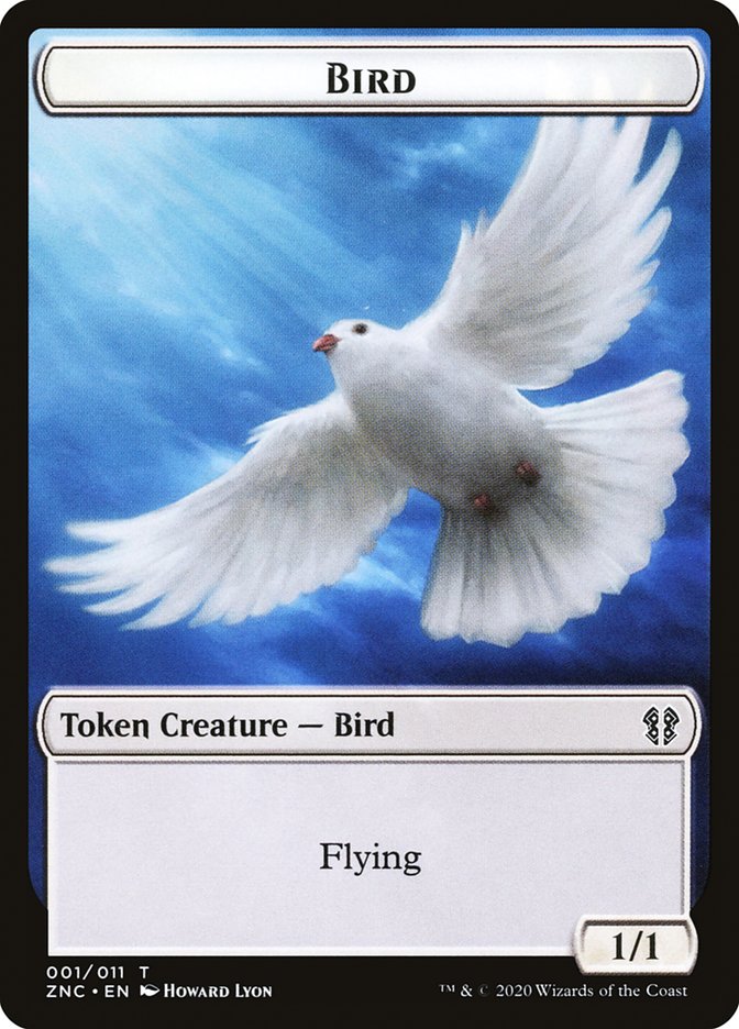 Bird // Kor Ally Double-Sided Token [Zendikar Rising Commander Tokens] | Gear Gaming Bentonville