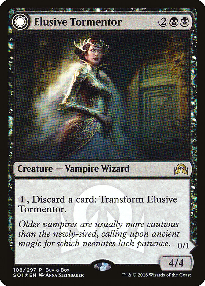 Elusive Tormentor // Insidious Mist (Buy-A-Box) [Shadows over Innistrad Promos] | Gear Gaming Bentonville