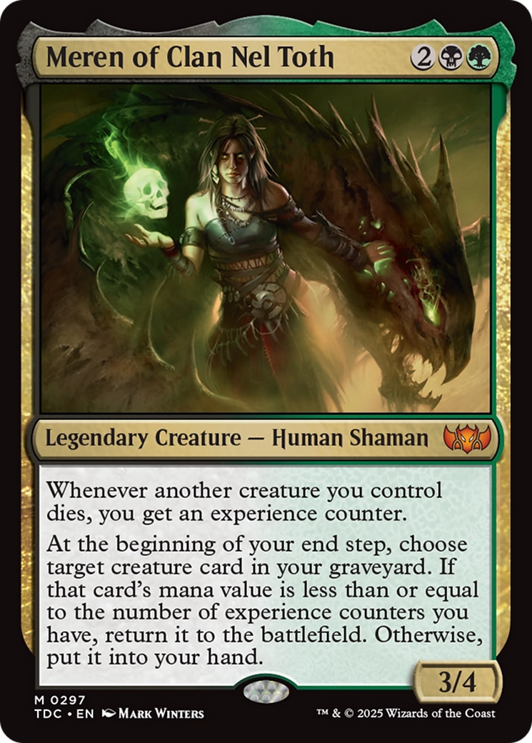 Meren of Clan Nel Toth [Tarkir: Dragonstorm Commander] | Gear Gaming Bentonville