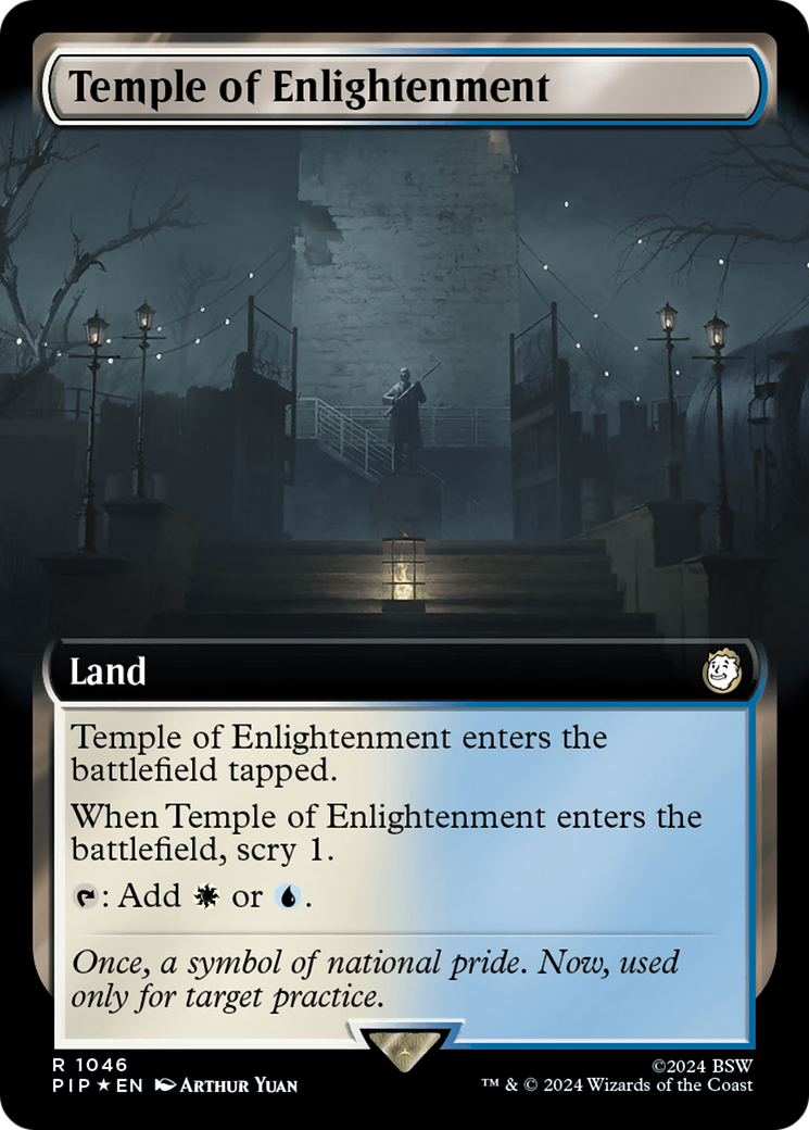 Temple of Enlightenment (Extended Art) (Surge Foil) [Fallout] | Gear Gaming Bentonville