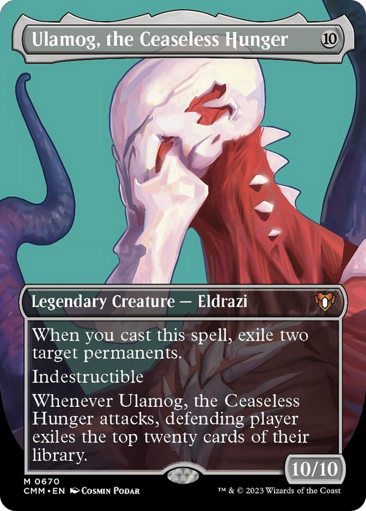 Ulamog, the Ceaseless Hunger (Borderless Profile) [Commander Masters] | Gear Gaming Bentonville