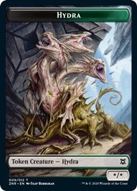 Hydra // Kor Warrior Double-Sided Token [Zendikar Rising Tokens] | Gear Gaming Bentonville
