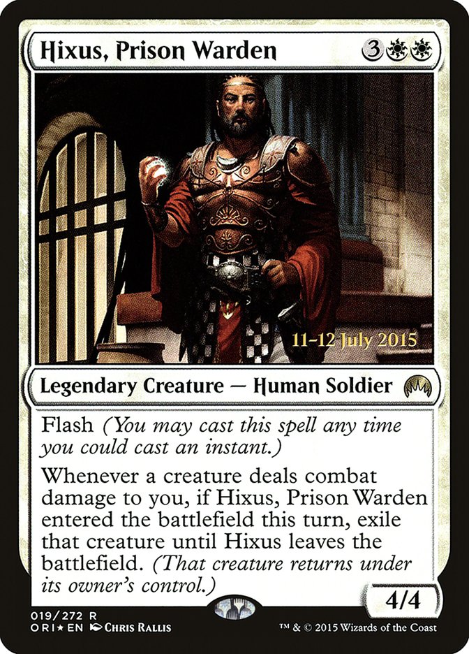 Hixus, Prison Warden [Magic Origins Prerelease Promos] | Gear Gaming Bentonville